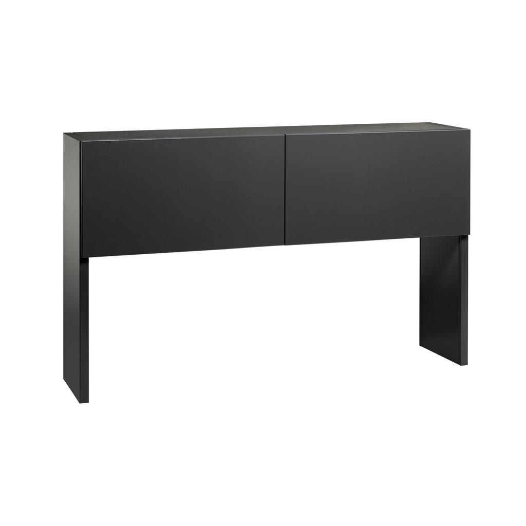 Hirsh Steel Base Modular Desk: Steel Top, Charcoal - 47" OAW, 36" OAH, 13-1/2" OAD | Part #20564