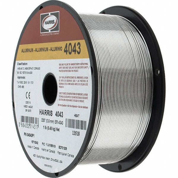 MIG Welding Wire: 0.035" Dia, Aluminum