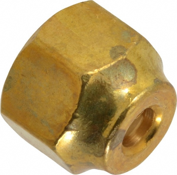 Parker - Brass Flared Tube Long Nut: 1/4″ Tube OD, 7/16-20 Thread, 45 °  Flared Angle - 62249610 - MSC Industrial Supply