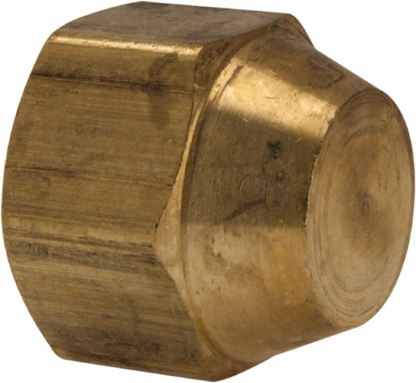 Parker - Brass Flared Tube Cap: 3/8″ Tube OD, 5/8-18 Thread, 45 ° Flared  Angle - 62250865 - MSC Industrial Supply