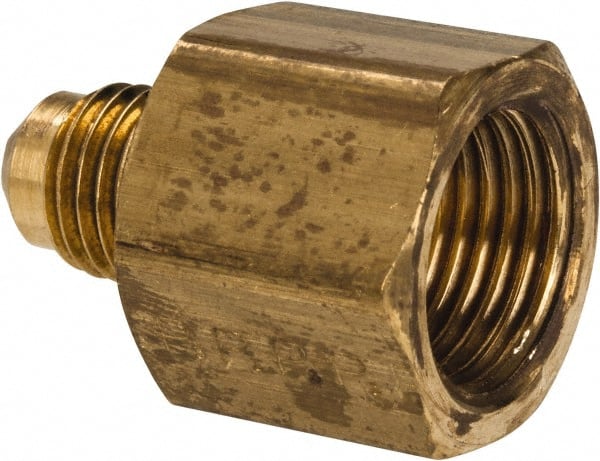 HHTC Fit Tube OD 1/4 5/16 3/8-1/8 1/4 NPT Female Brass SAE 45 Degree Pipe Fittings Adapters 229PSI Thread Specification : Type 4 