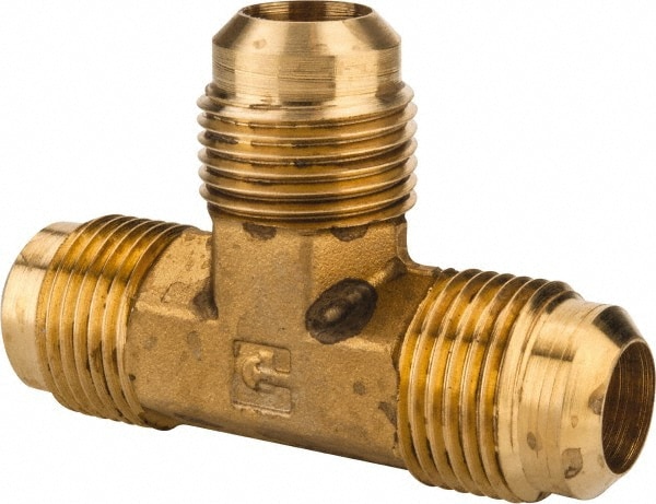 Parker 144F-10 Brass Flared Tube Union: 5/8" Tube OD, 7/8-14 Thread, 45 ° Flared Angle Image