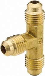 Parker 144F-8-8-6 Brass Flared Tube Union: 1/2 x 1/2 x 3/8" Tube OD, 45 ° Flared Angle Image