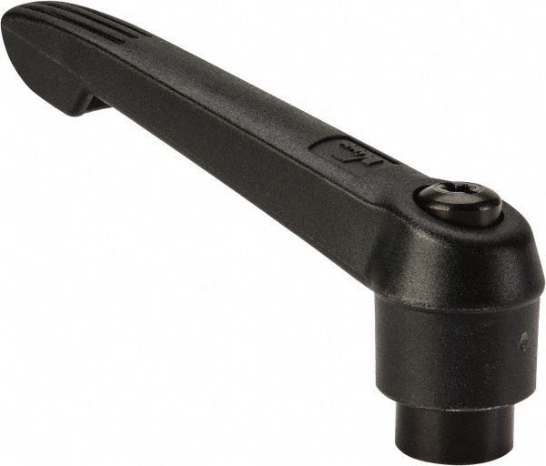 Tension Lever Adjustable Clamping Handle: M12 x 1.75 Thread, 25.5 mm Hub Dia, Fiberglass Reinforced Plastic