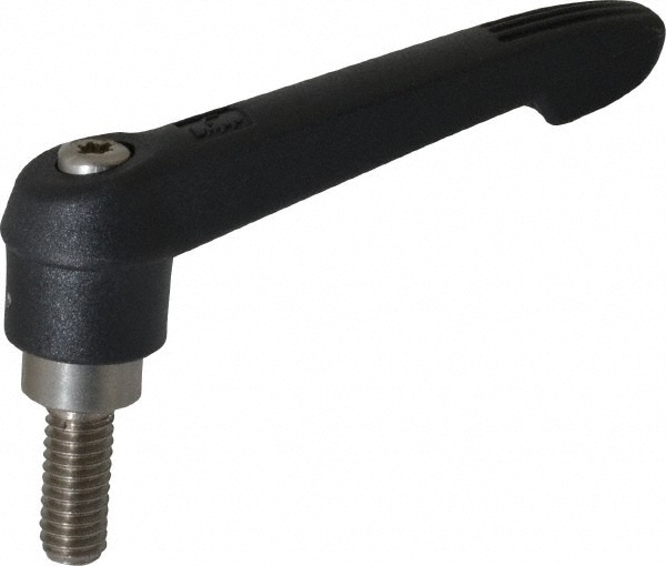 KIPP K0270.2A31X20 Threaded Stud Adjustable Clamping Handle: 5/16-18 Thread, 0.71" Hub Dia, Fiberglass Reinforced Plastic 