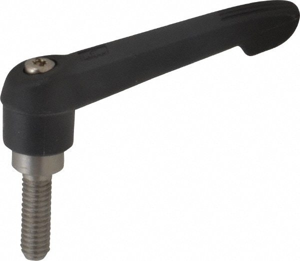 KIPP K0270.2A31X25 Threaded Stud Adjustable Clamping Handle: 5/16-18 Thread, 0.71" Hub Dia, Fiberglass Reinforced Plastic 