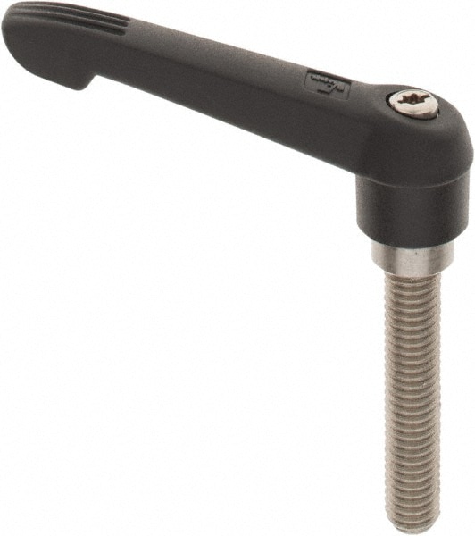 KIPP K0270.2A41X50 Threaded Stud Adjustable Clamping Handle: 3/8-16 Thread, 0.71" Hub Dia, Fiberglass Reinforced Plastic Image