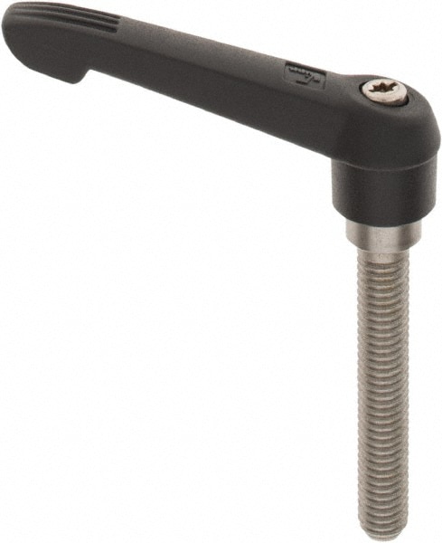 KIPP K0270.2A41X60 Threaded Stud Adjustable Clamping Handle: 3/8-16 Thread, 0.71" Hub Dia, Fiberglass Reinforced Plastic Image