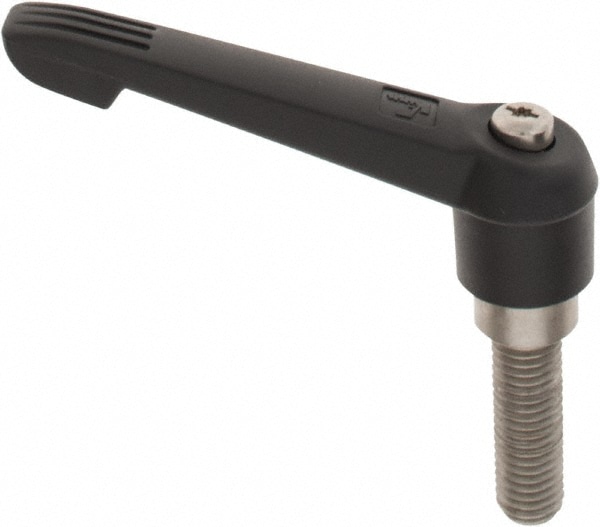 KIPP K0270.5A61X50 Threaded Stud Adjustable Clamping Handle: 5/8-11 Thread, 1.18" Hub Dia, Fiberglass with Stainless Steel Components Image