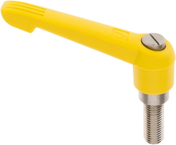 KIPP K0270.51616X40 Metric Threaded Stud Adjustable Clamping Handle: M16 x 2.00 Thread, 30 mm Hub Dia, Fiberglass with Stainless Steel Components Image