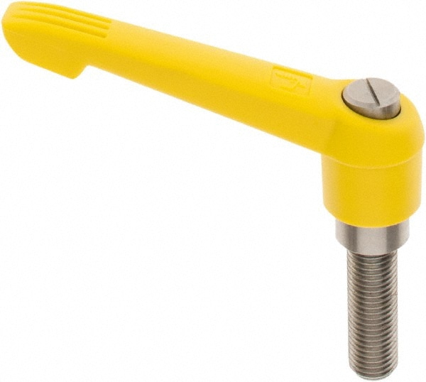 KIPP K0270.51616X50 Metric Threaded Stud Adjustable Clamping Handle: M16 x 2.00 Thread, 30 mm Hub Dia, Fiberglass with Stainless Steel Components Image