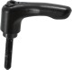 Morton Die Cast Zinc Handle Adjustable Clamping Lever with Stainless Steel Screw and Stud Inch Size 1.77 Height 1/4-20 Thread Size 0.98 Stud Length Morton Die Cast Zinc Handle Adjustable Clamping Lever with Stainless Steel Screw and Stud Inch Size 1.77 Height 1/4-20 Thread Size 0.98 Stud Length