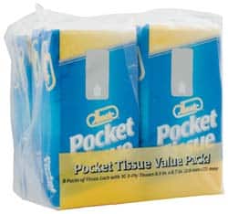 Facial Tissue; Container Type: Pocket Pack ; Recycled Fiber: No ; Number of Tissues: 10 ; Tissue Color: White ; Boxes per Case: 360 ; Number Of Plys: 3