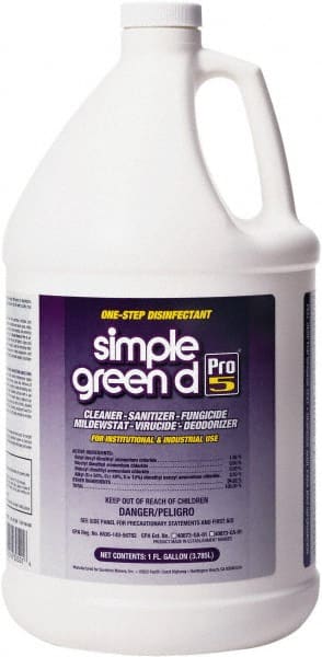 Simple Green. 3410000430501 All-Purpose Cleaner: 1 gal Bottle, Disinfectant 