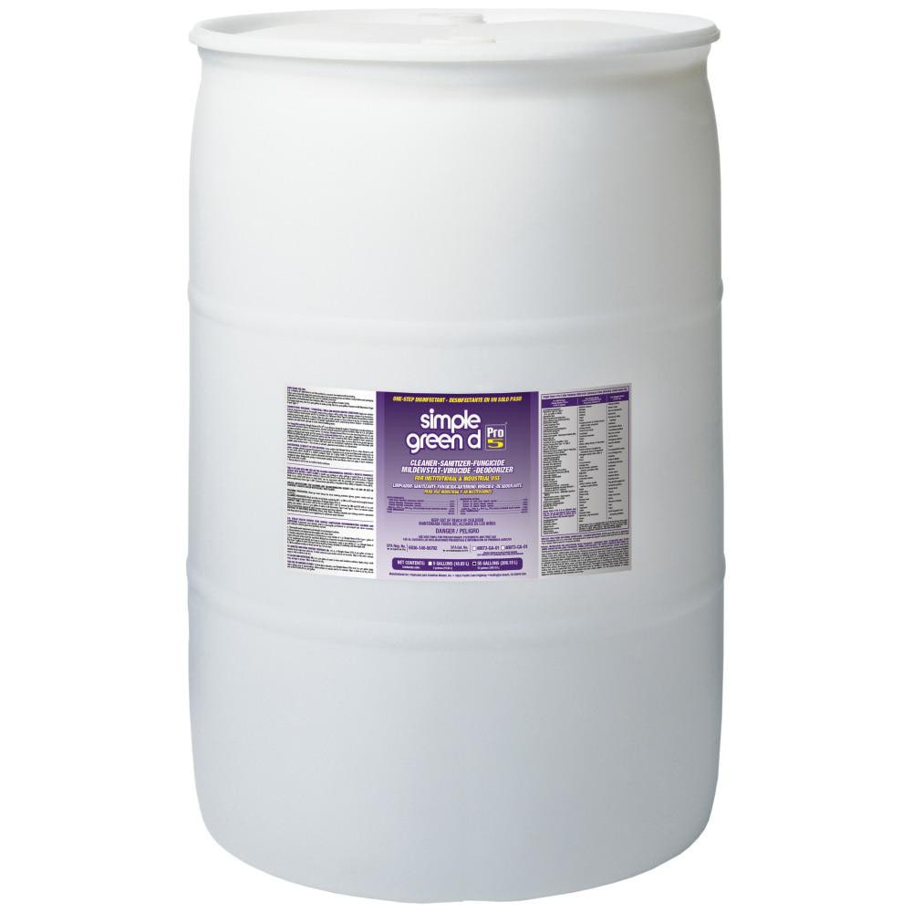 d Pro 5 Disinfectant, Unscented, 55 gal Drum