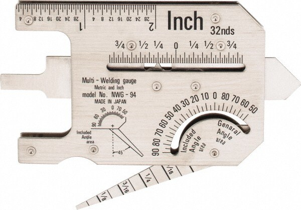 1/32 to 2 Inch Stainless Steel Multi Welding Gage