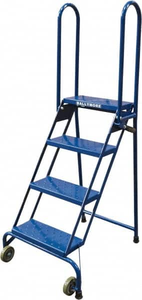 4-Step Steel Folding Step Ladder: 65" High