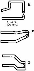 127mm Tong Length, FH Spot Welder Tong