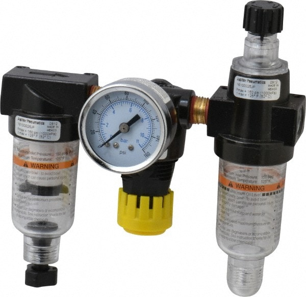 Regulator and Lubricator Control Unit Professional Air Filter 1//4/" NPT