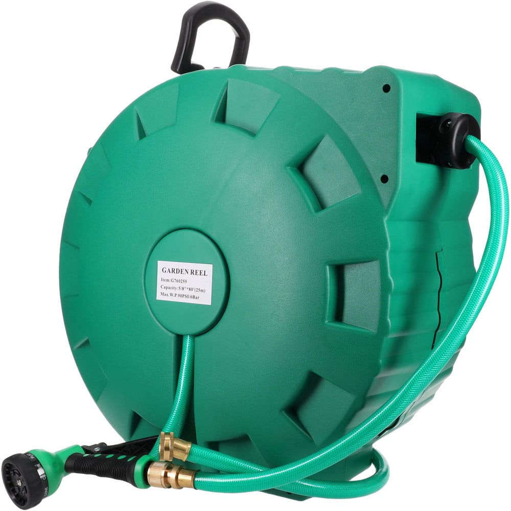 Value Collection - Hose Reel with Hose: 5/8″ ID Hose x 80', Spring  Retractable - 62398185 - MSC Industrial Supply