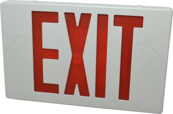 Mule MXARU 1 Face, 2 Watt, White, Polycarbonate, LED, Illuminated Exit Sign 