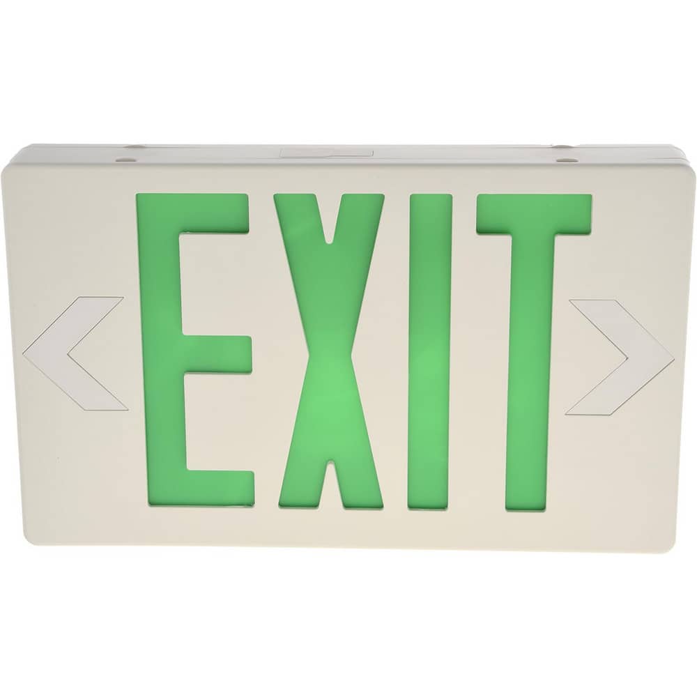 Mule MXBGU 1 Face, 5 Watt, White, Polycarbonate, LED, Illuminated Exit Sign 
