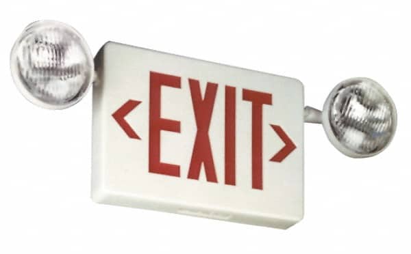 Mule EPX-1/2C-2-WWG 1 & 2 Face Remote & Side Mount LED Combination Exit Signs 