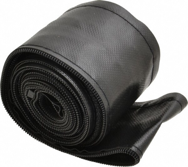10 Ft. Long x 3 Inch Wide, TIG Torch Black Heavy Duty Zippered Cable Cover