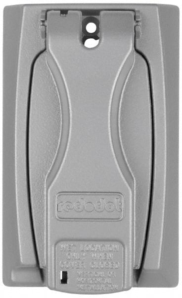 Thomas & Betts DCCU Weather Proof Electrical Box Cover: Zinc 