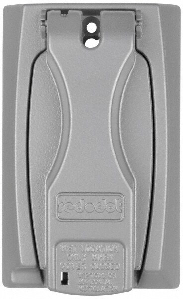 Weather Proof Electrical Box Cover: Zinc