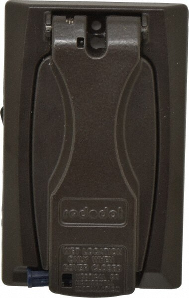 Weather Proof Electrical Box Cover: Zinc