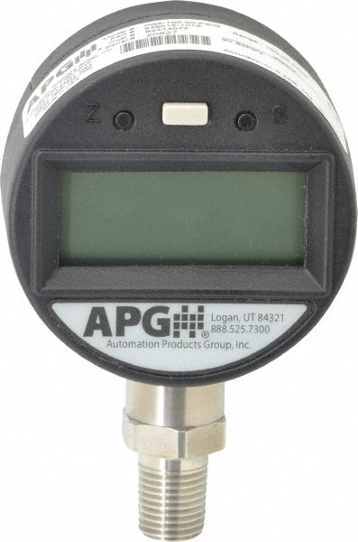 Made in USA PG5-100PSIG Pressure Gauge: 2-1/2" Dial, 100 psi, 1/4" Thread, Lower Mount Image