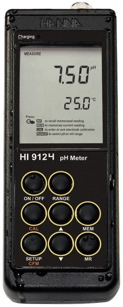 -2 to 16 pH, pH/mV/Temp Meter