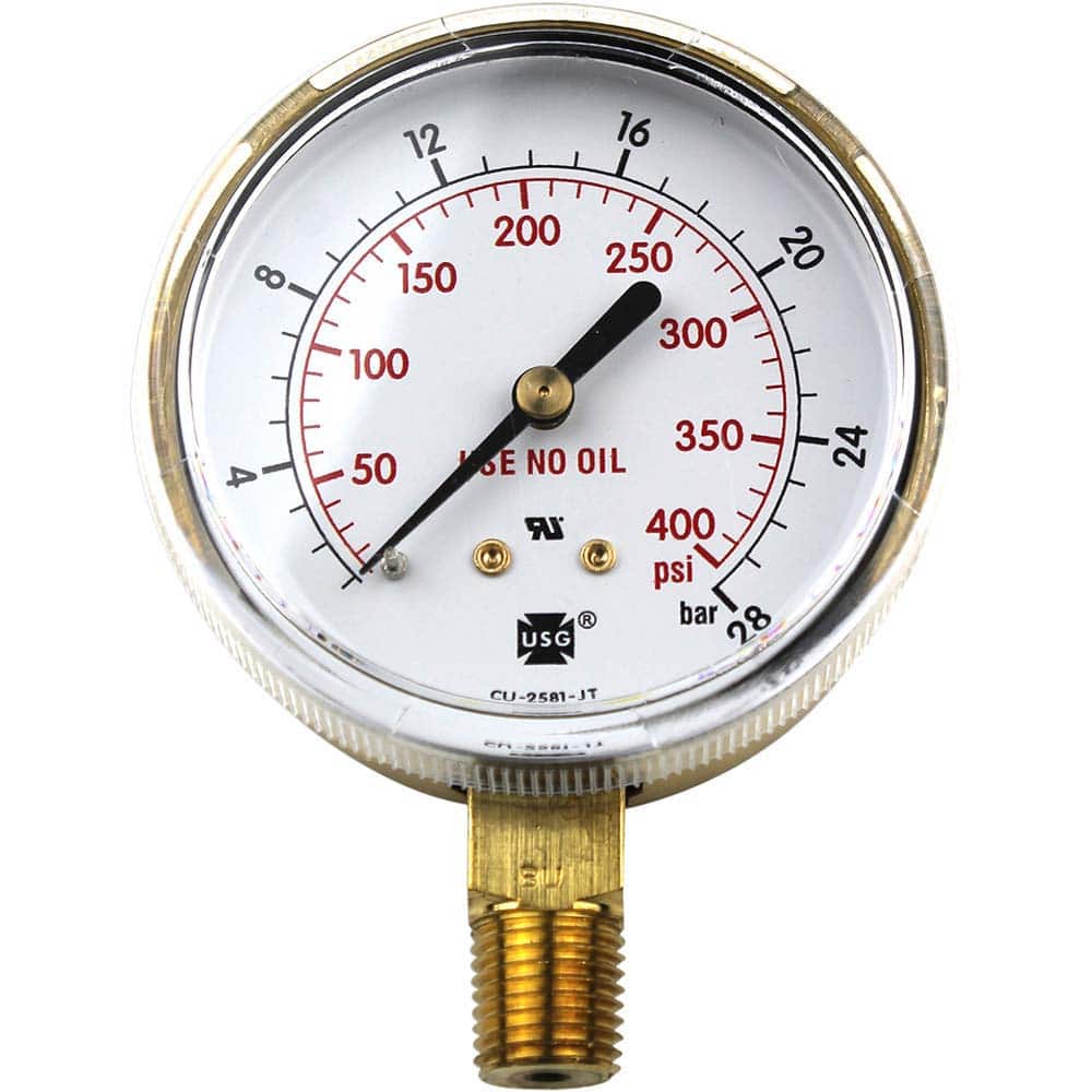 Details about   Continental Pressure Gauge 0-100psi 1/4in Npt 