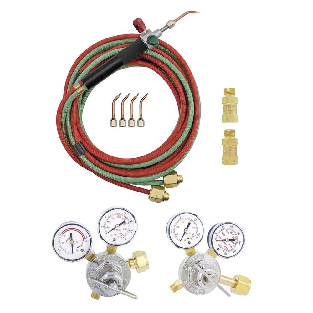 Miller/Smith 23-1003B Acetylene LT Outfit, CGA520/CGA540 Cyl Connections 