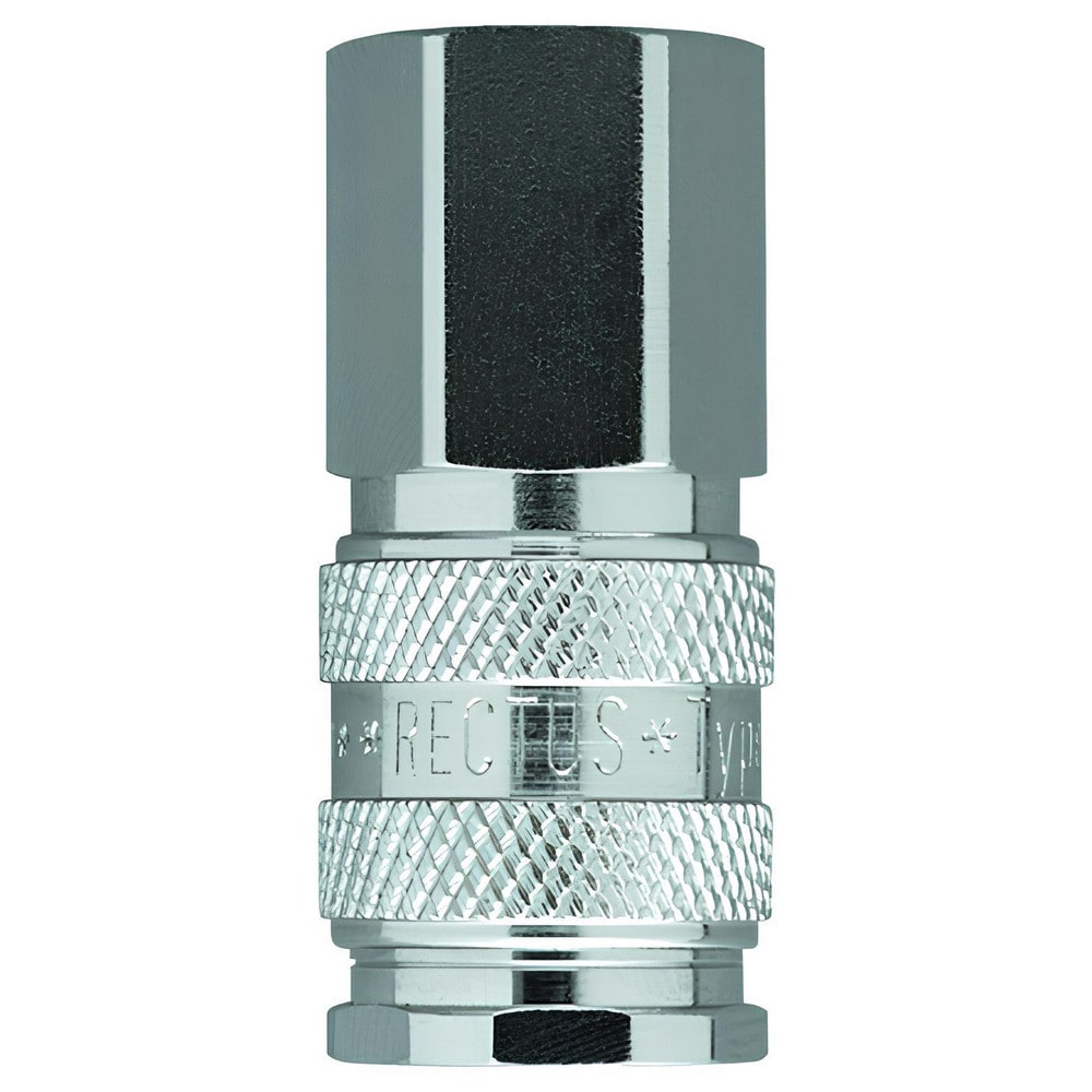 Pneumatic Hose Fittings & Couplings; Type: Coupler ; Coupling Type: Coupler ; Interchange Type: High Flow ; Thread Type: Female NPSF ; Coupler Size: 0.1250in ; Material: Brass