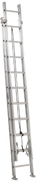 Louisville AE2216 16 High, Type IA Rating, Aluminum Industrial Extension Ladder Image