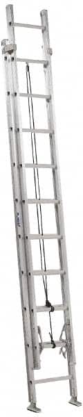 16' High, Type IA Rating, Aluminum Industrial Extension Ladder