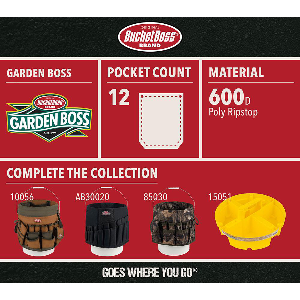 Masterforce Bucket Boss Bucket Boss - Bucket Organizer: 12 Pocket, 12