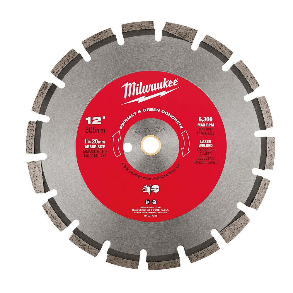 Wet & Dry-Cut Saw Blades: Blade Diameter (Inch): 12; Blade Material: Diamond, Steel; Blade Thickness (Inch): 1/8