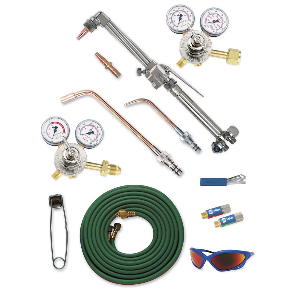 Miller/Smith MBA-30510 6 Inch Cutting Capacity, 40,125 BTU and HR Max Heating Capacity, 1/8 Inch Welding Capacity, Oxygen and Acetylene Torch Kit 
