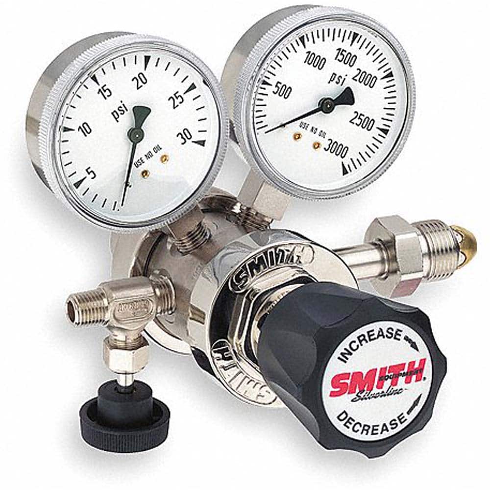 Miller/Smith 220-4102 320 CGA Inlet Connection, 15 Max psi, Carbon Dioxide Welding Regulator 