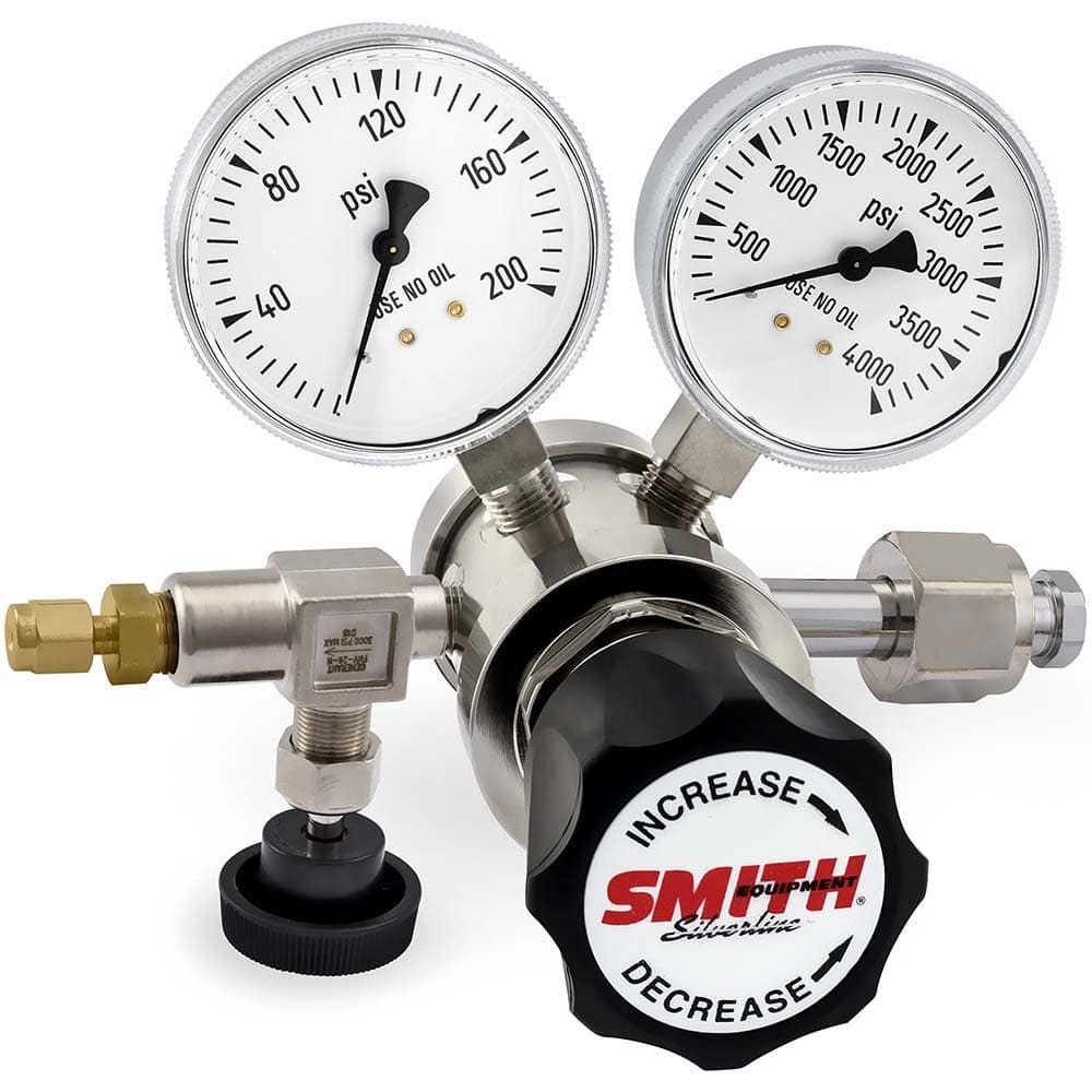 Miller/Smith 223-4102 320 CGA Inlet Connection, 150 Max psi, Carbon Dioxide Welding Regulator 