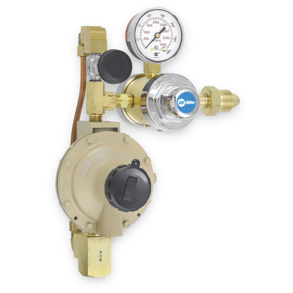 Miller/Smith 16391 580 CGA Inlet Connection, 3,000 Max psi, Nitrogen Welding Regulator 