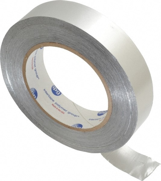 Silver Aluminum Foil Tape: 60 yd Long, 1" Wide, 6.1 mil Thick