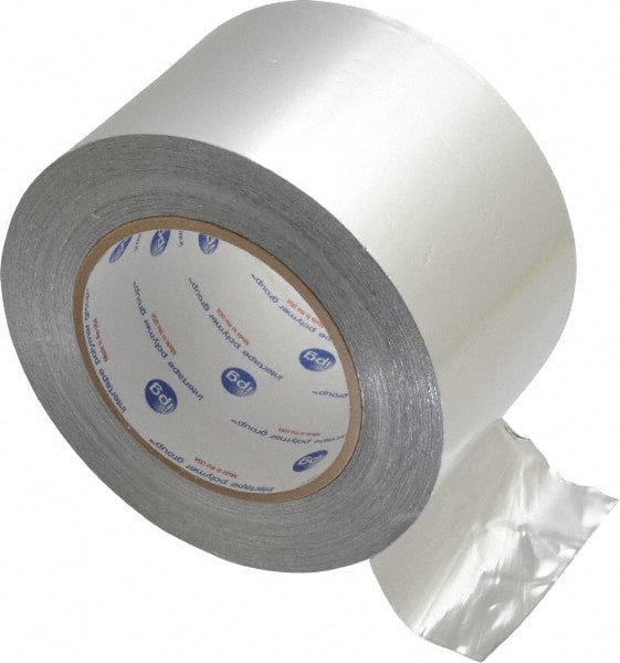 Silver Aluminum Foil Tape: 60 yd Long, 3" Wide, 5 mil Thick
