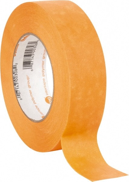 DSS Distributing 1 x 55 yds, Premium Grade Masking Tape, Orange, 6 Rolls/Bundle (DSS46167-6)