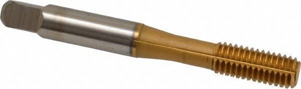 Thread Forming Tap: Metric Coarse, Bottoming, Powdered Metal High Speed Steel, TiN Finish