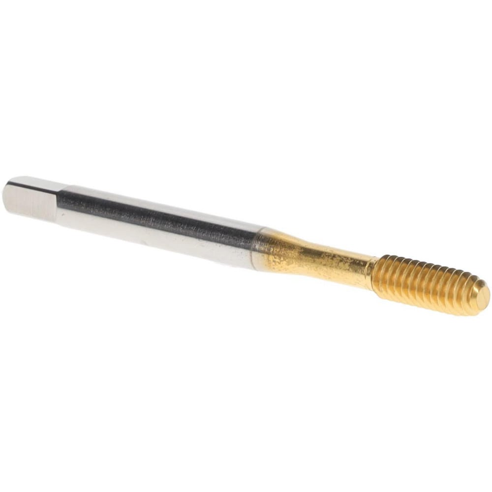 Thread Forming Tap: #8-32 UNC, Bottoming, Powdered Metal High Speed Steel, TiN Coated