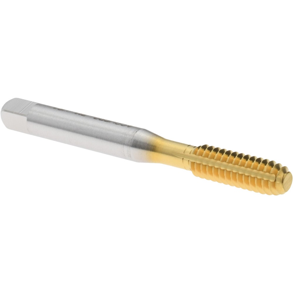 Thread Forming Tap: 1/4-20 UNC, Bottoming, Powdered Metal High Speed Steel, TiN Coated